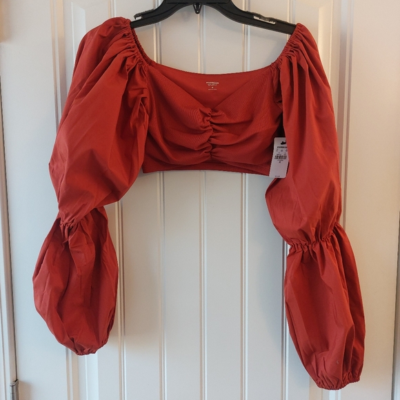 Express Body Contour Ribbed Top - Picture 2 of 5